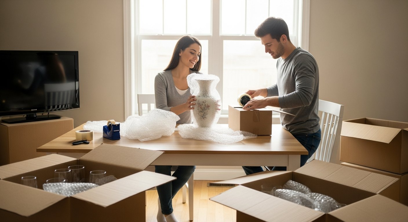 how to pack fragile items for moving