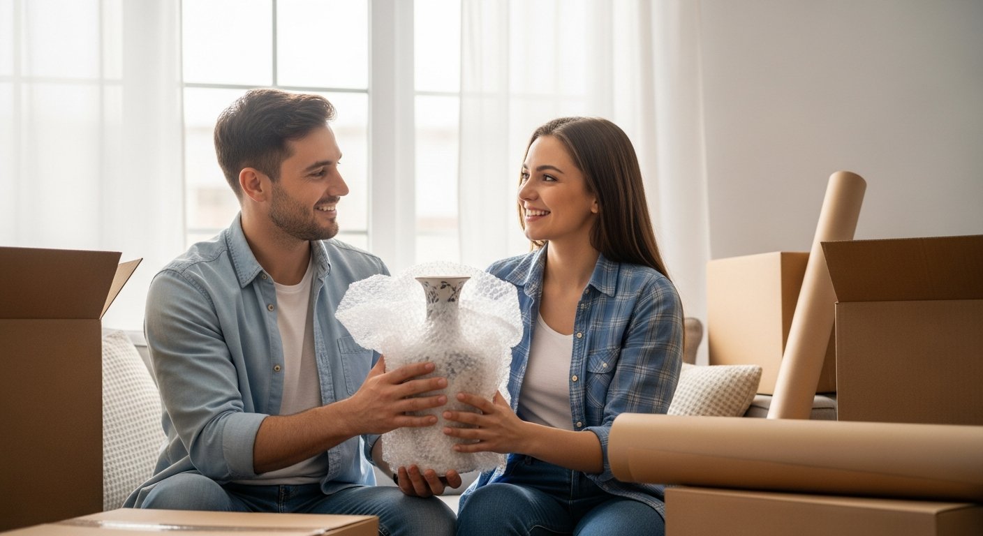 how to pack fragile items safely for moving