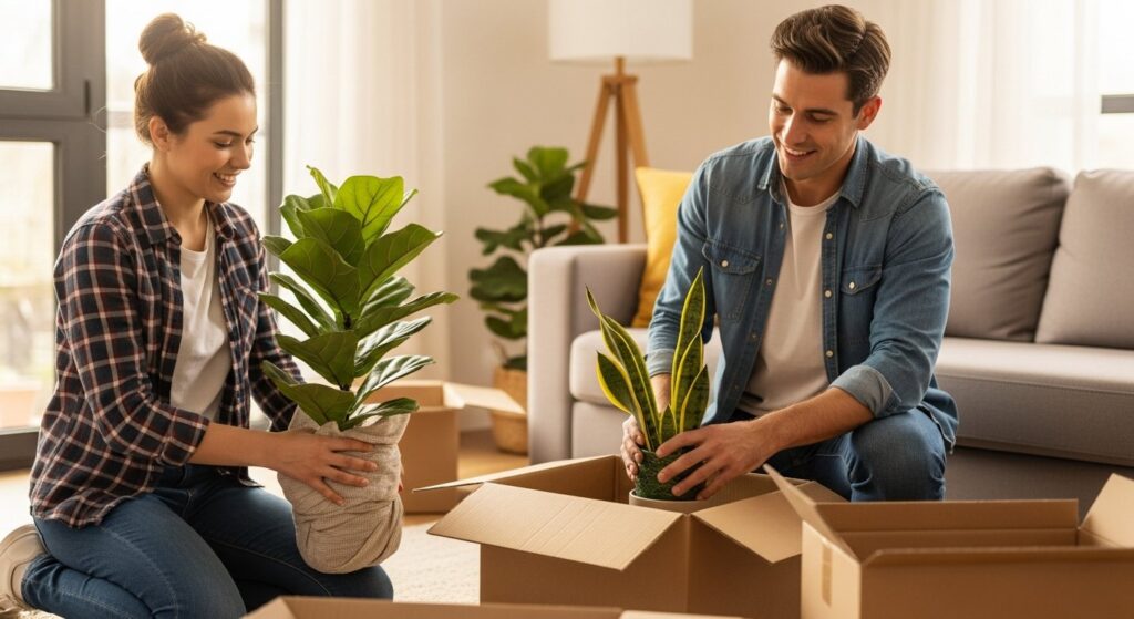 how to move plants long distance