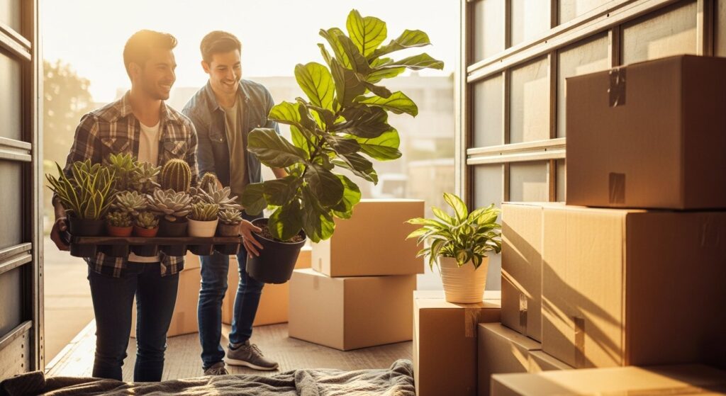 how to move plants safely long distance