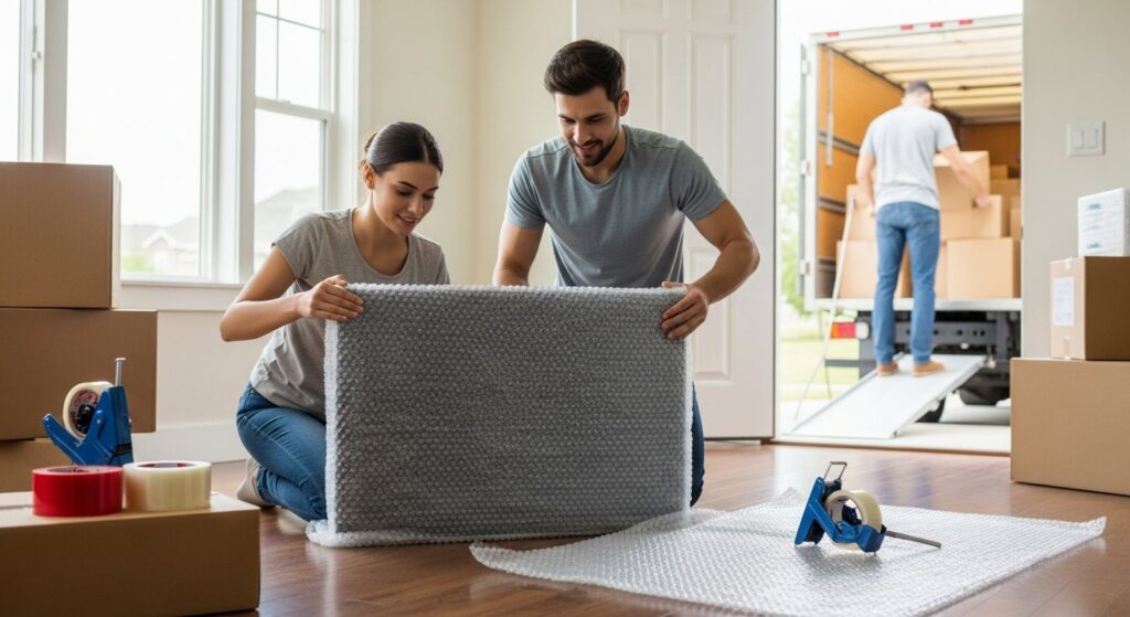 how to pack electronics for moving safely
