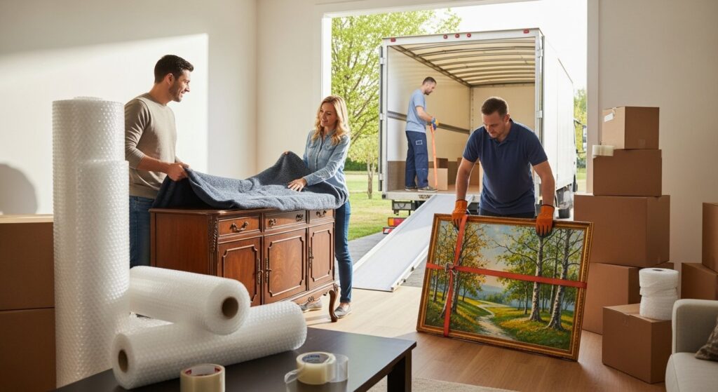 moving specialty items art antiques collectibles